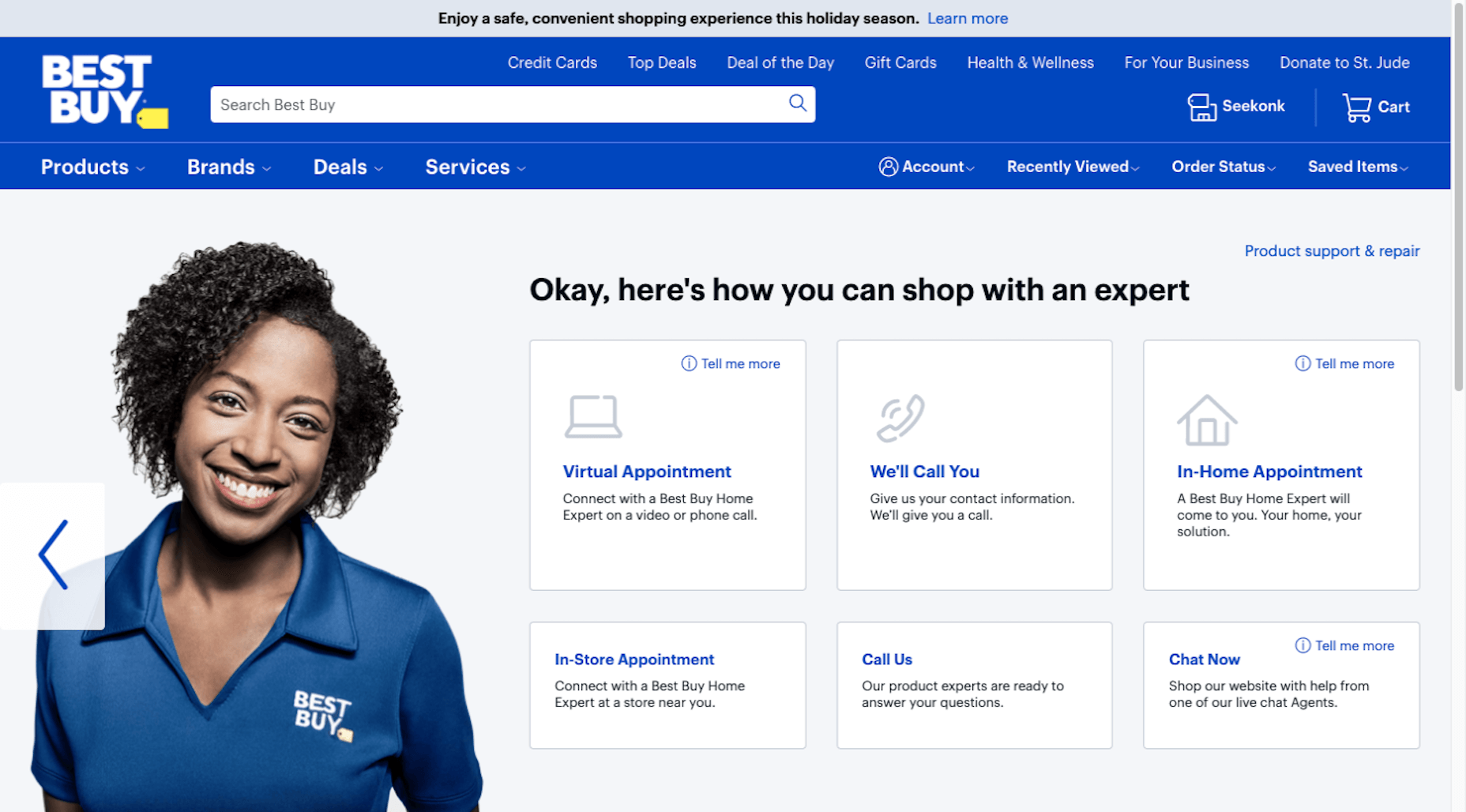 Best Buy customers choose how they want to work with shopping expert