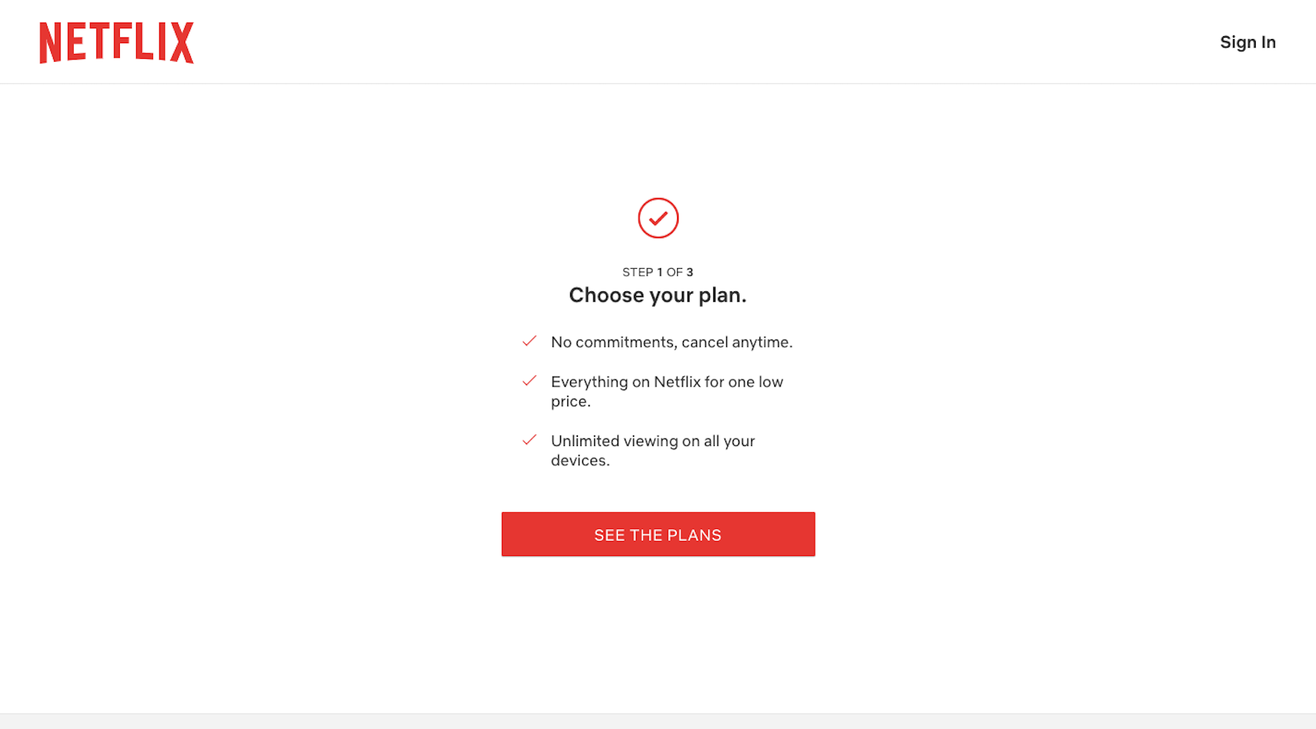 Netflix 3 Steps