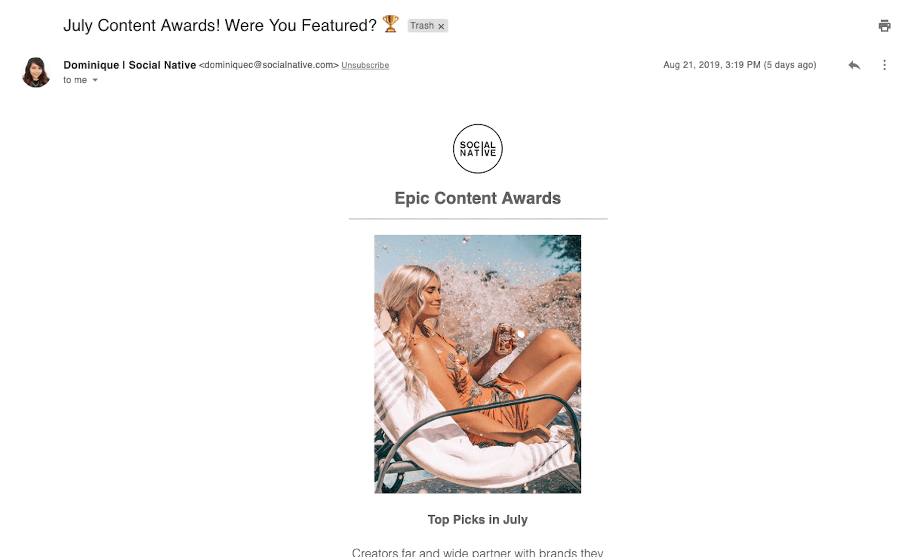 Social Native Newsletter