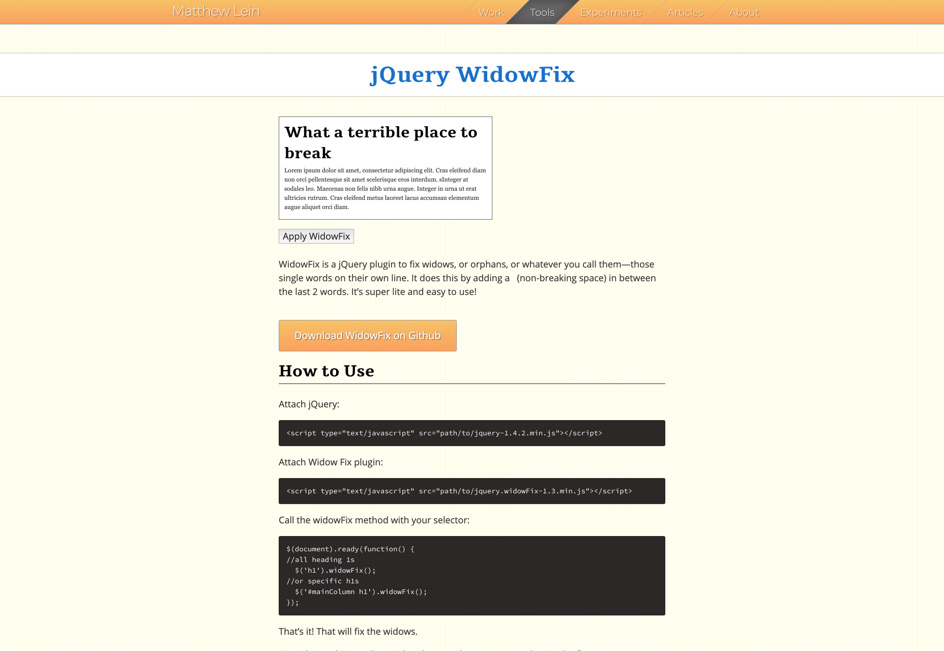 widowfix